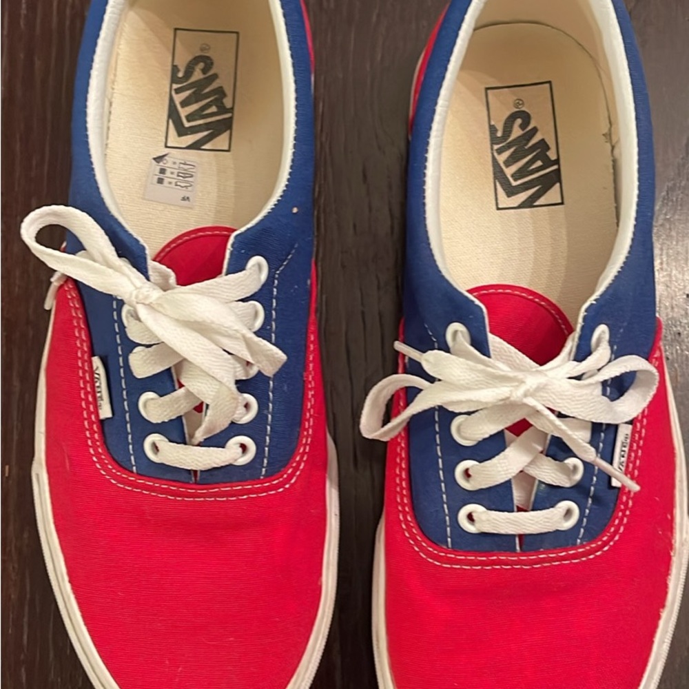 Vans Red and Blue Sneakers